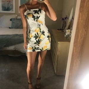Lemon Open Back Dress
